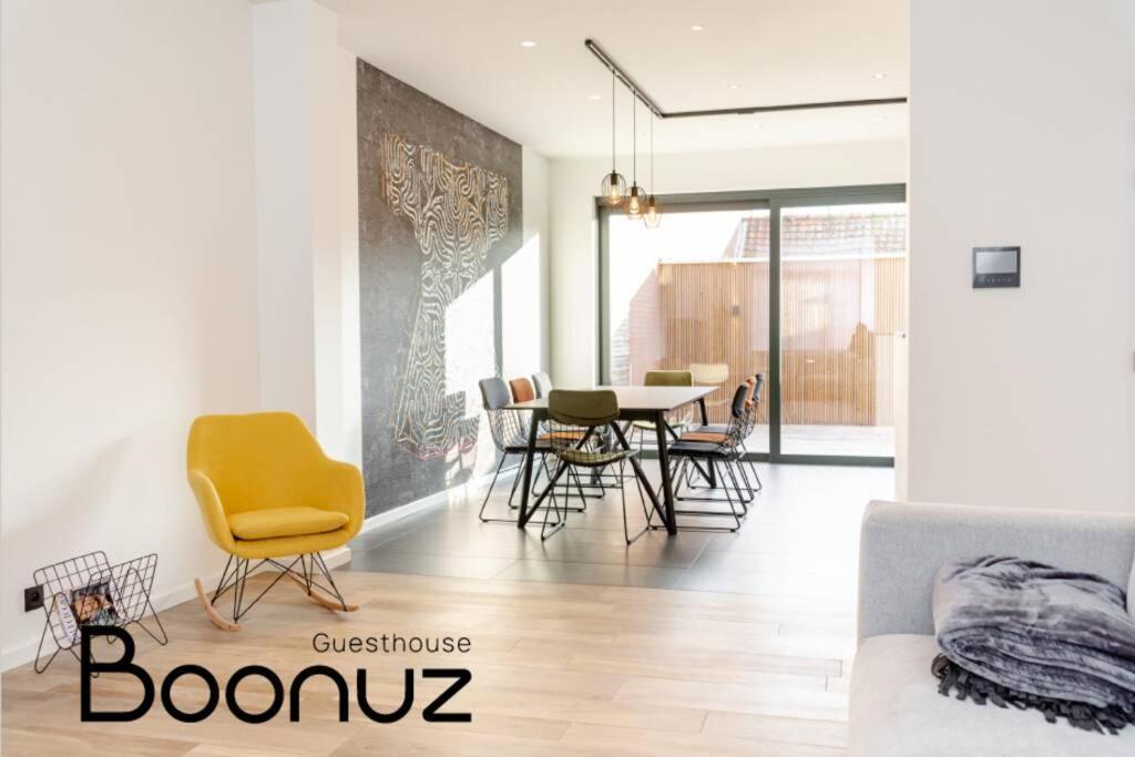 Boonuz Guesthouse, Luxe Duplex Vakantiehuis In Centrum Ieper Met Prive Lounge Terras En Ir Sauna 외부 사진